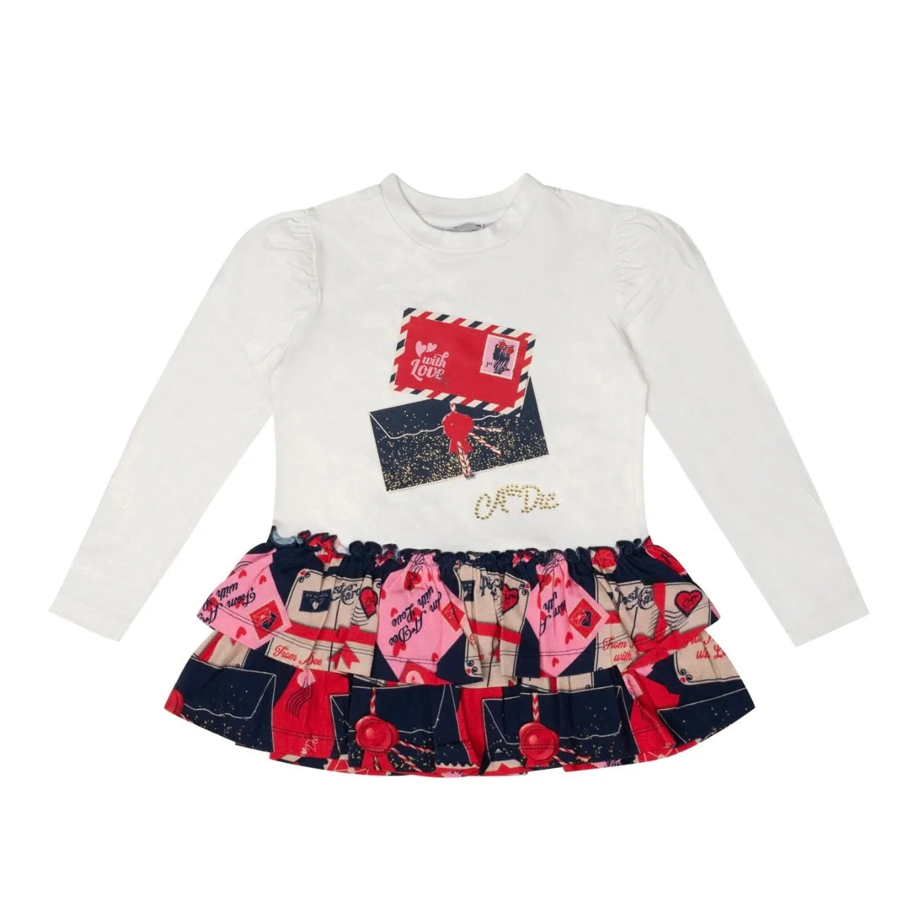 ADee RITA Snow White Envelope Print Legging Set W242510
