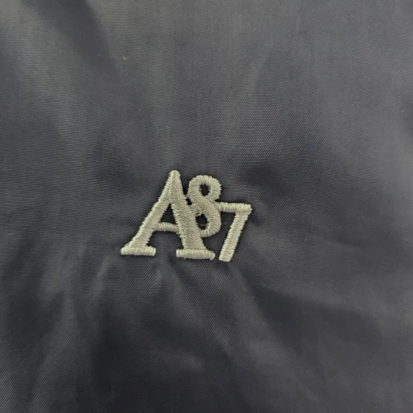 Aeropostale Y2K Inspired Puffer Vest Hooded Sweatshirt Jacket Navy Blue NWT SzS