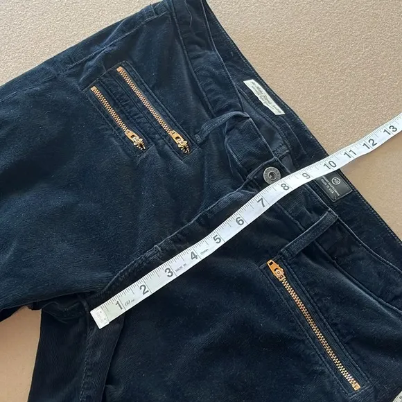 AG Adriano Goldschmied The Moto Stevie Ankle Midrise Straight Corduroy Pant- 31