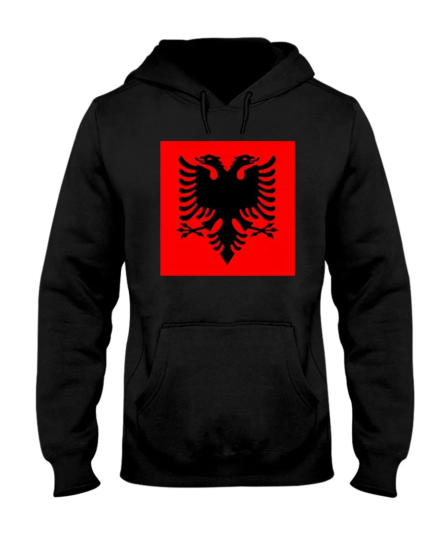 Albania Flag Gildan  Hoodie