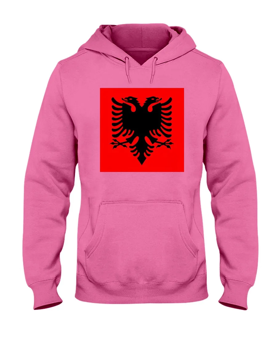 Albania Flag Gildan  Hoodie