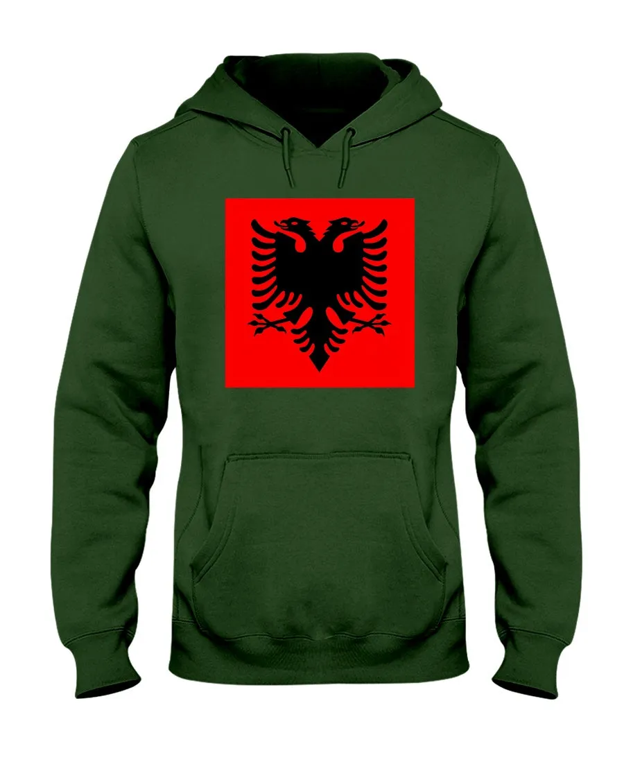 Albania Flag Gildan  Hoodie