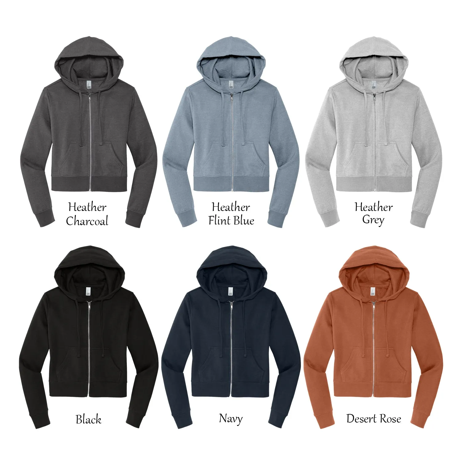 Alpha Phi Omega Cropped Zip Up Hoodie