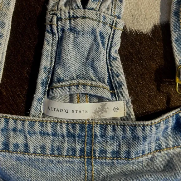 Altar’d State Jean Short Overalls