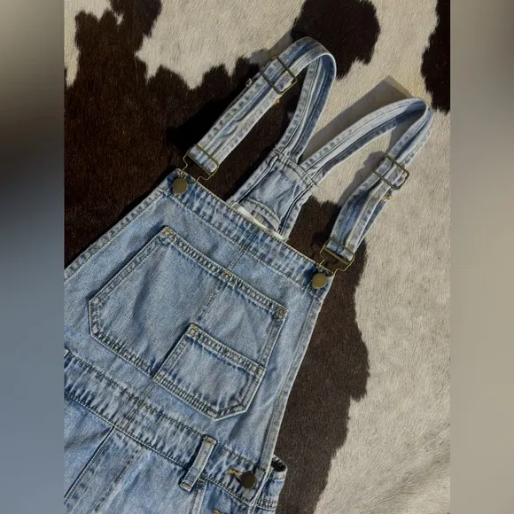 Altar’d State Jean Short Overalls
