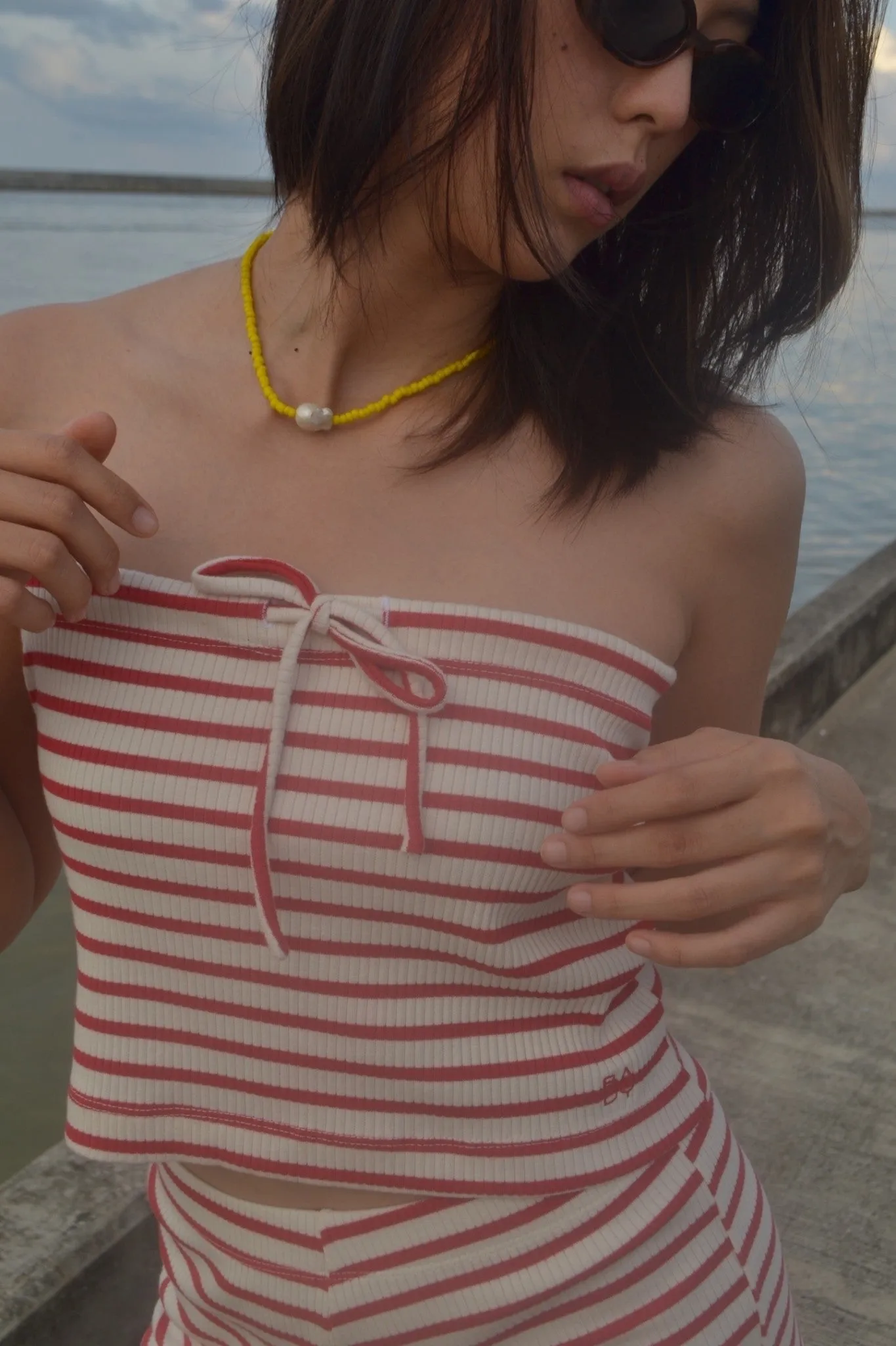 AM. PM. - TUBE TOP - RED