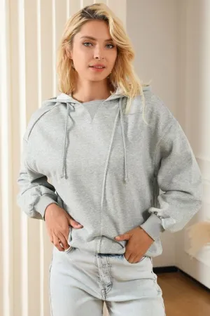 Amber Drawstring Long Sleeve Hoodie