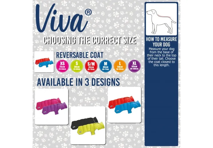 Ancol Viva Reversible Dog Coat Red/Blue
