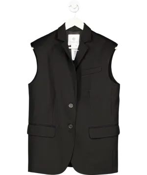 Anine Bing Black Tay Wool Vest UK XS