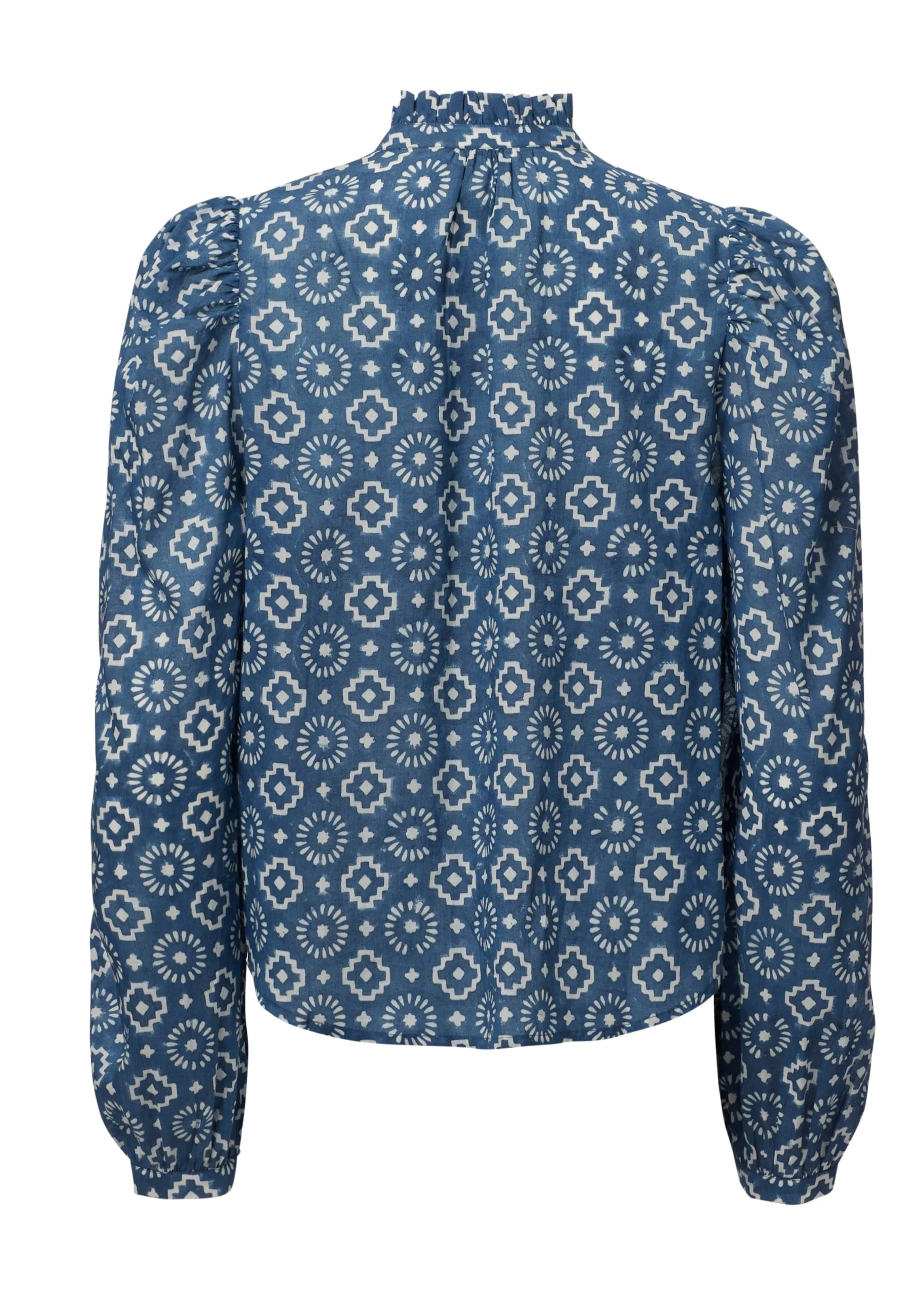 Annabel Indigo Mosaic Shirt, Blue Indigo