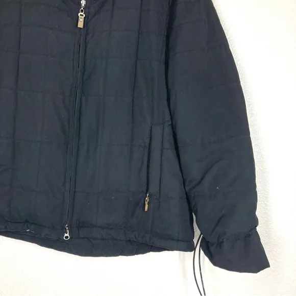 Anne Klein Puffer Black Jacket Thermolite plus insulation Size M