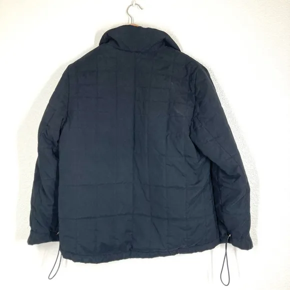 Anne Klein Puffer Black Jacket Thermolite plus insulation Size M