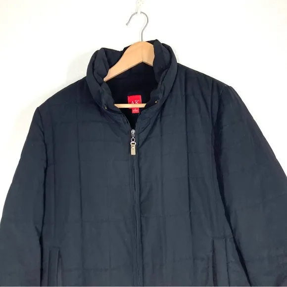 Anne Klein Puffer Black Jacket Thermolite plus insulation Size M