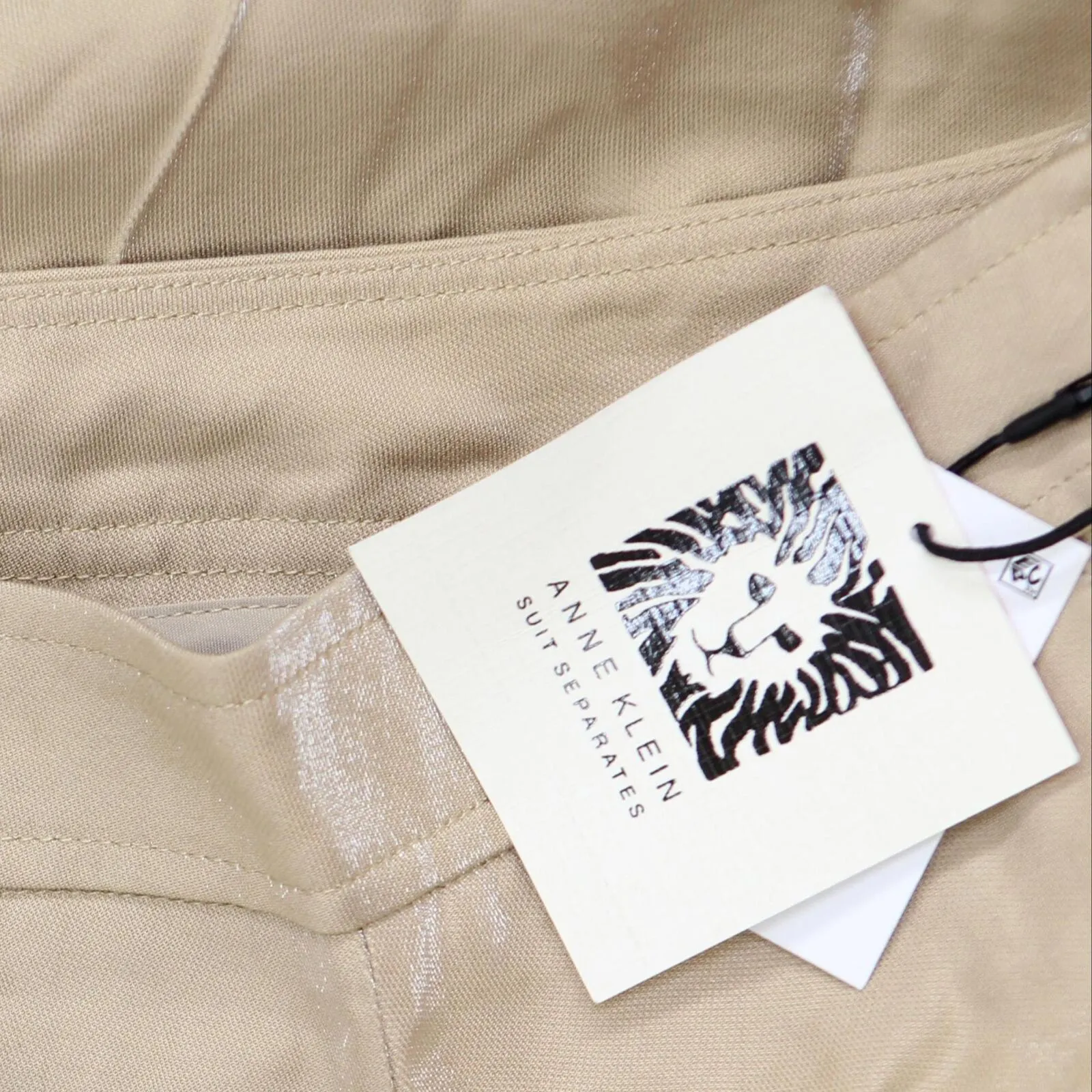 Anne Klein Women's Shimmer Twill Side-Zip Straight-Leg Pants 10869741