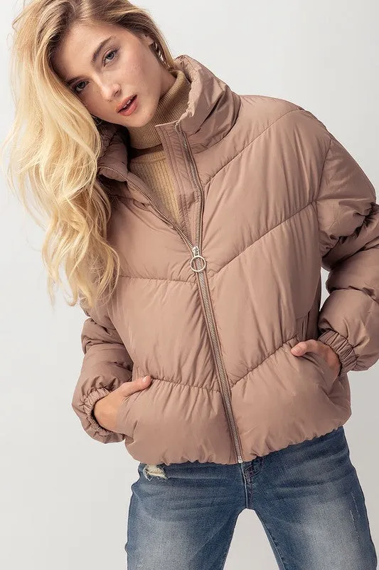 Annika Zip-up Puffer Jacket