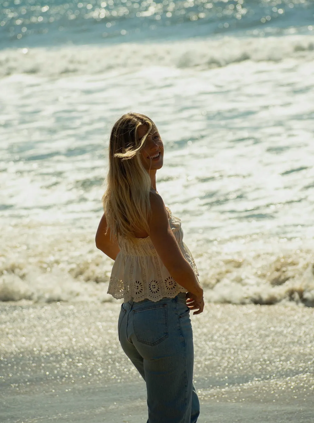 Ansley Eyelet Top