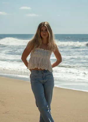 Ansley Eyelet Top