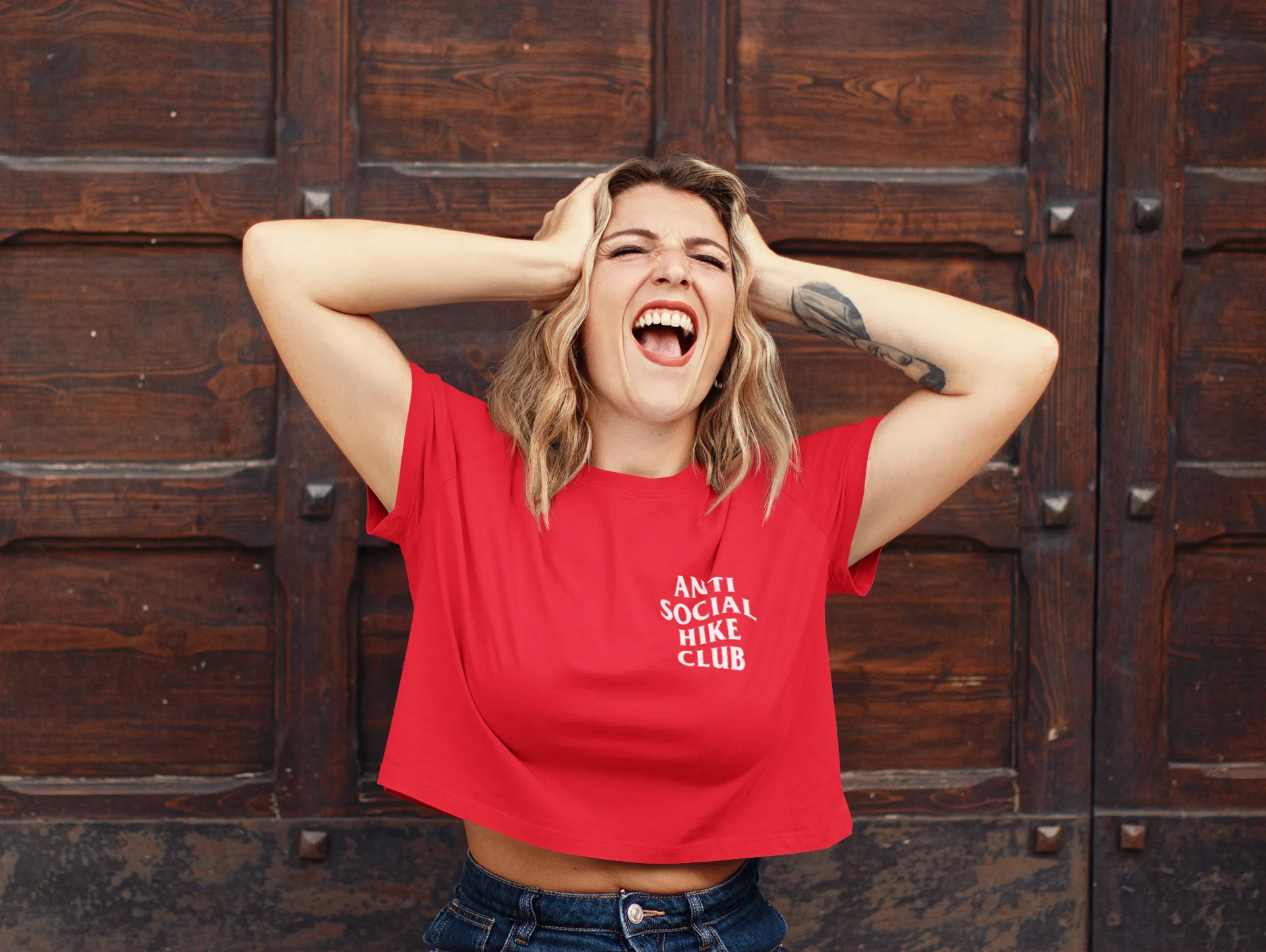 ANTI SOCIAL HIKE CLUB CROP TOP