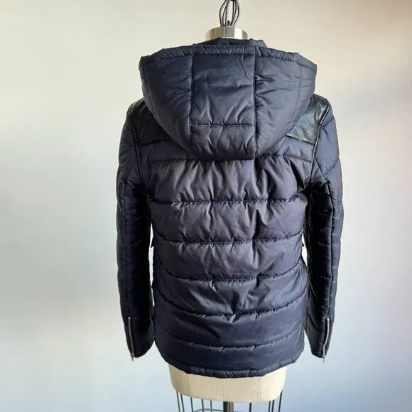 A.P.C. Rue Madame Paris Navy Puffer Coat