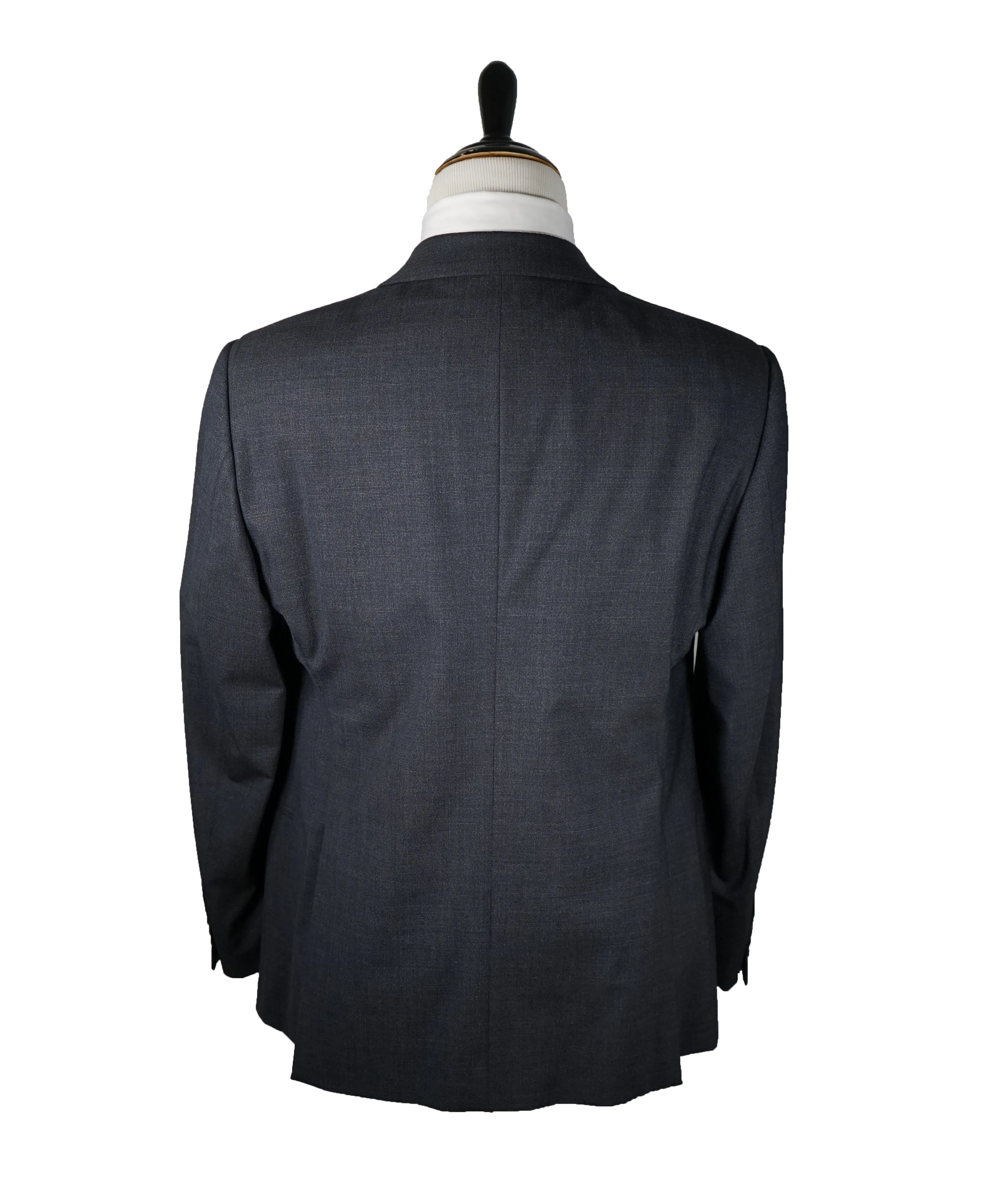ARMANI COLLEZIONI - Abstract Basket Weave Gray & Blue Suit - 42R