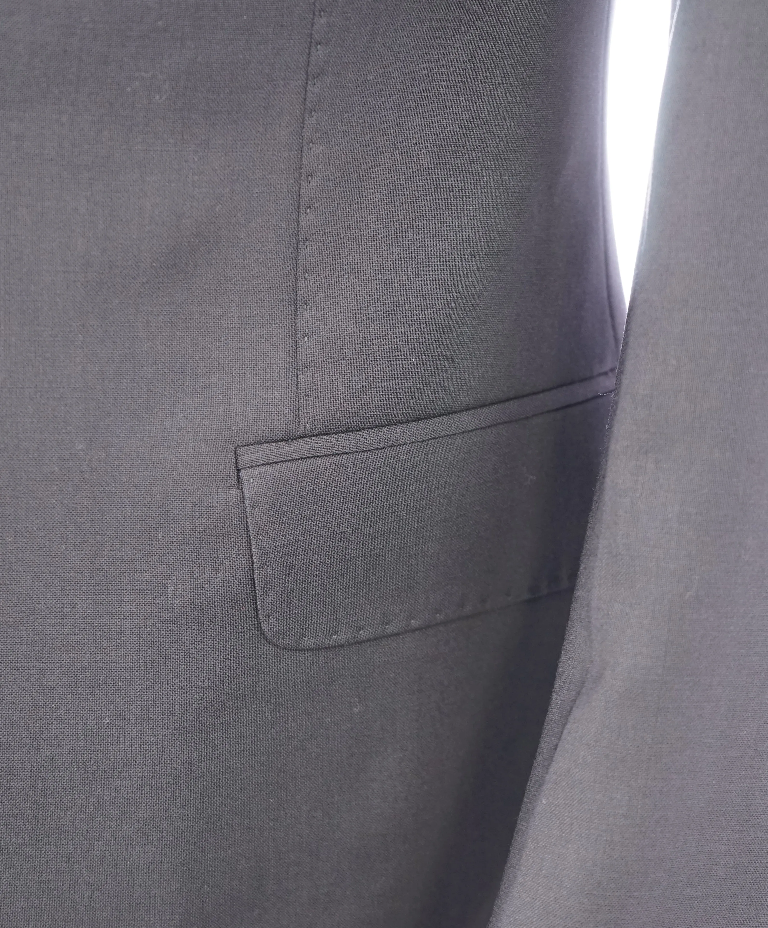 ARMANI COLLEZIONI - “M Line” 3-Piece Navy Solid Suit With Pick Stitching -  46R