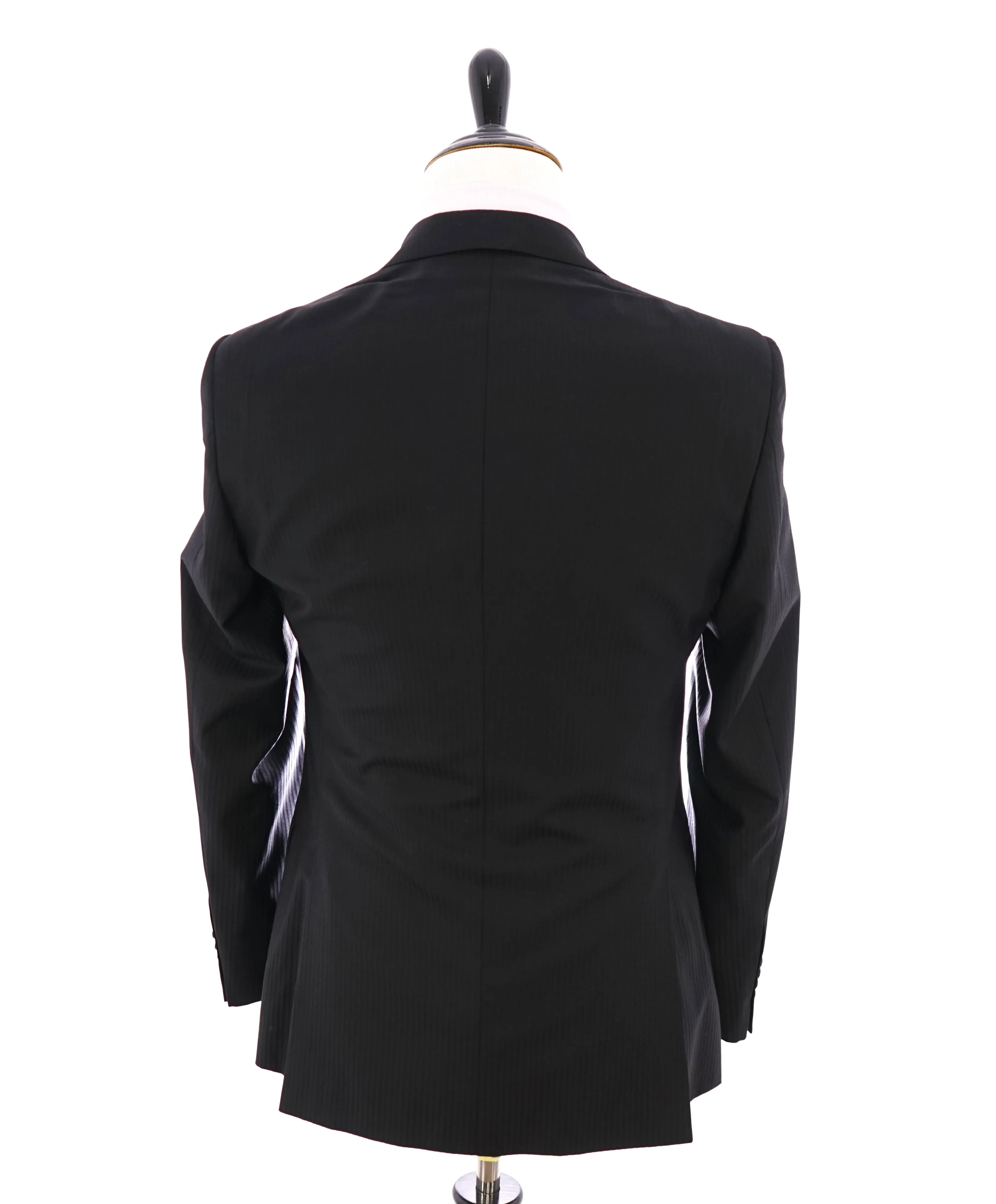 ARMANI COLLEZIONI - "EXECUTIVE Collection" Tonal Black Stripe Super 150's Suit- 36R