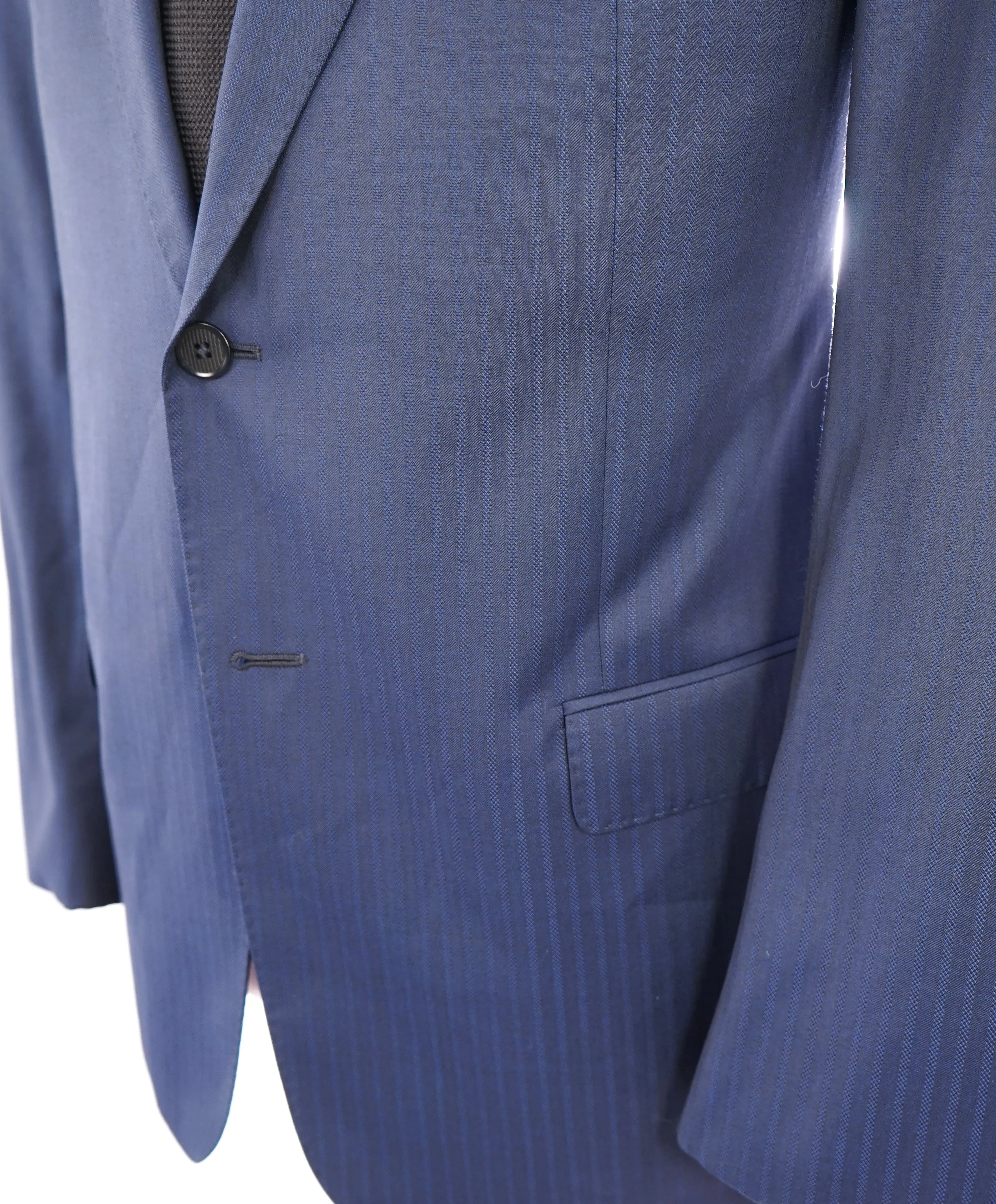 ARMANI COLLEZIONI - Tonal Royal Blue Textured Suit "G Line " -  44R
