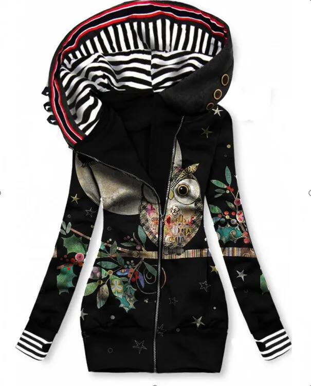 Autumn Winter Woman Sweatshirt Fleece Hooded Zipper Hoodies Female Casual Woman Cardigan Clothes for Teens