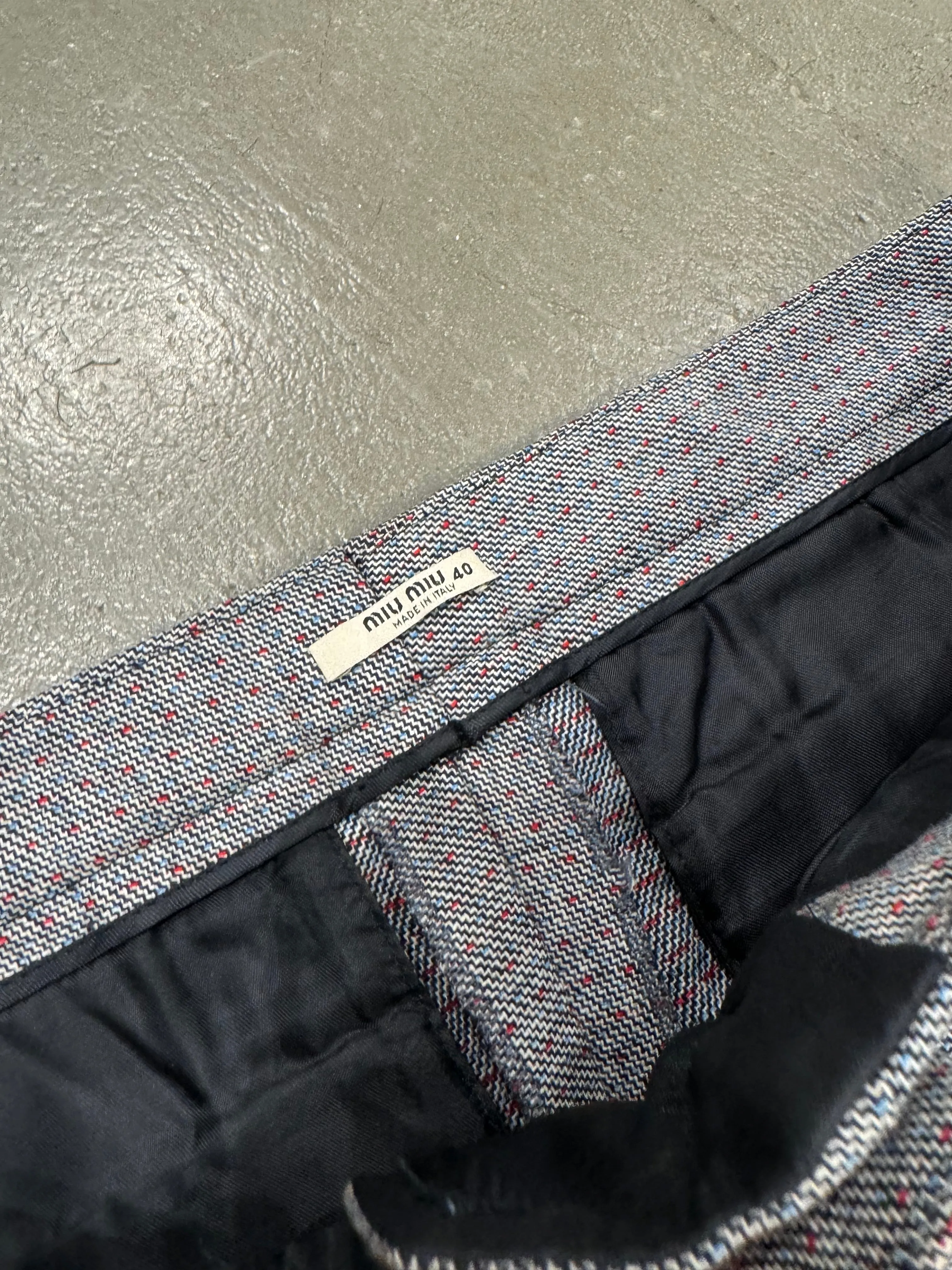 A/W 2008 Miu Miu wool suit pants