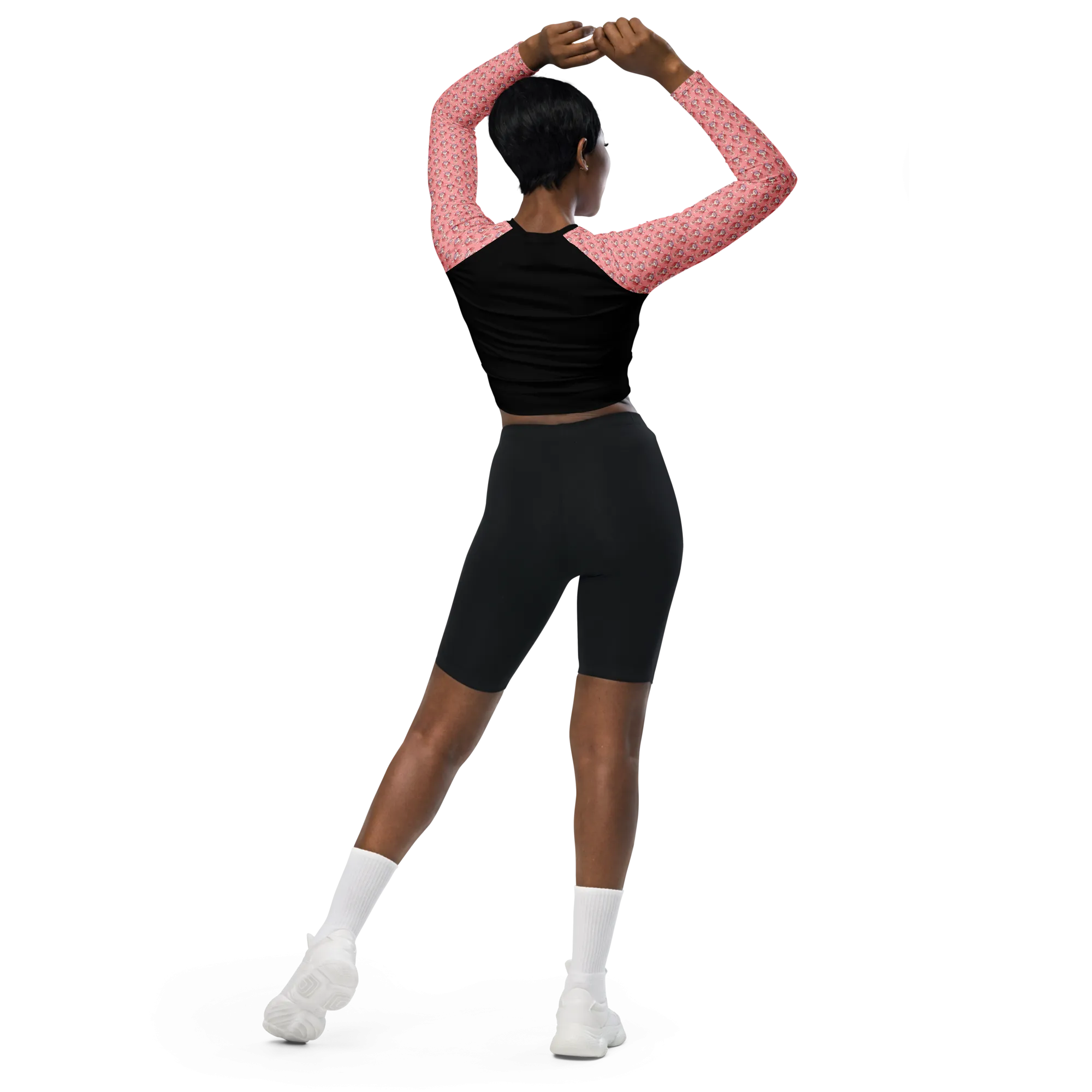 Axolotl Recycled Long-sleeve Crop Top