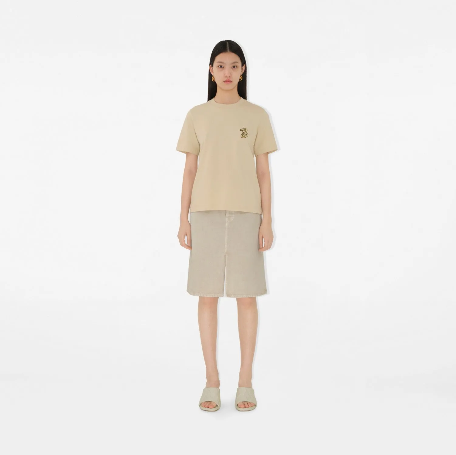 B Snake Cotton T-shirt