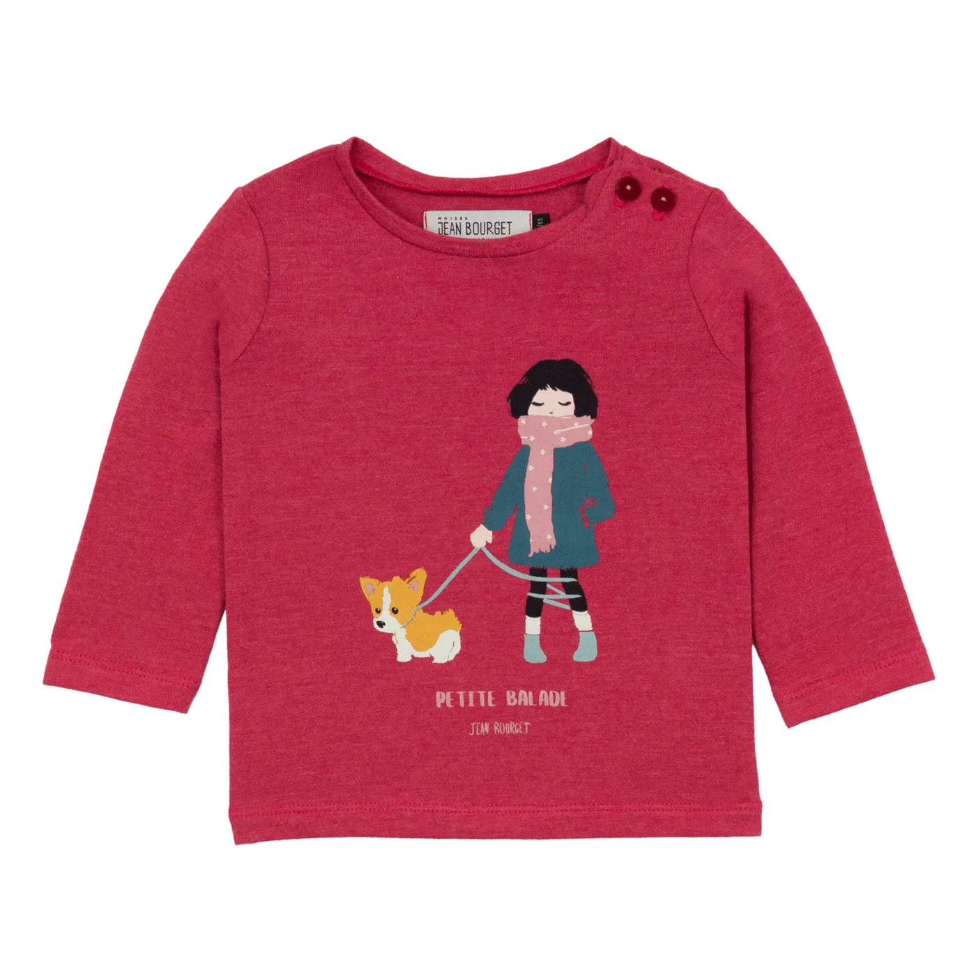 Baby Girls "Girl with Little Puppy" Tee