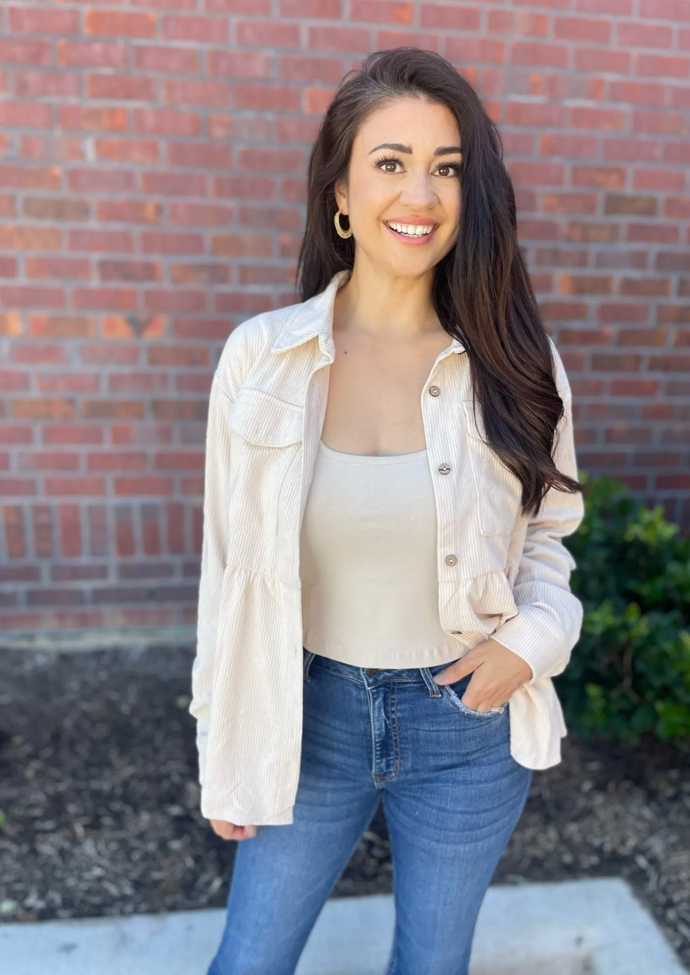 Babydoll Corduroy Shacket