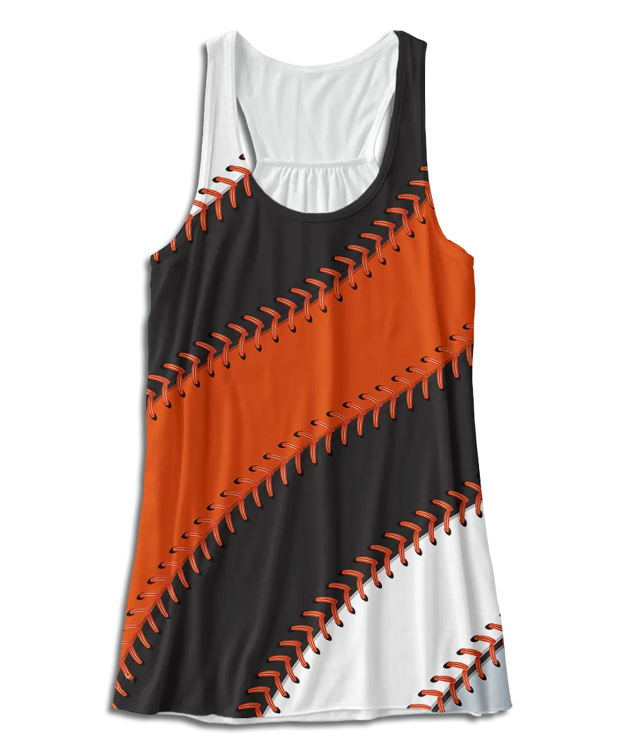 Baltimore Ball Stitch Racerback Tank Top