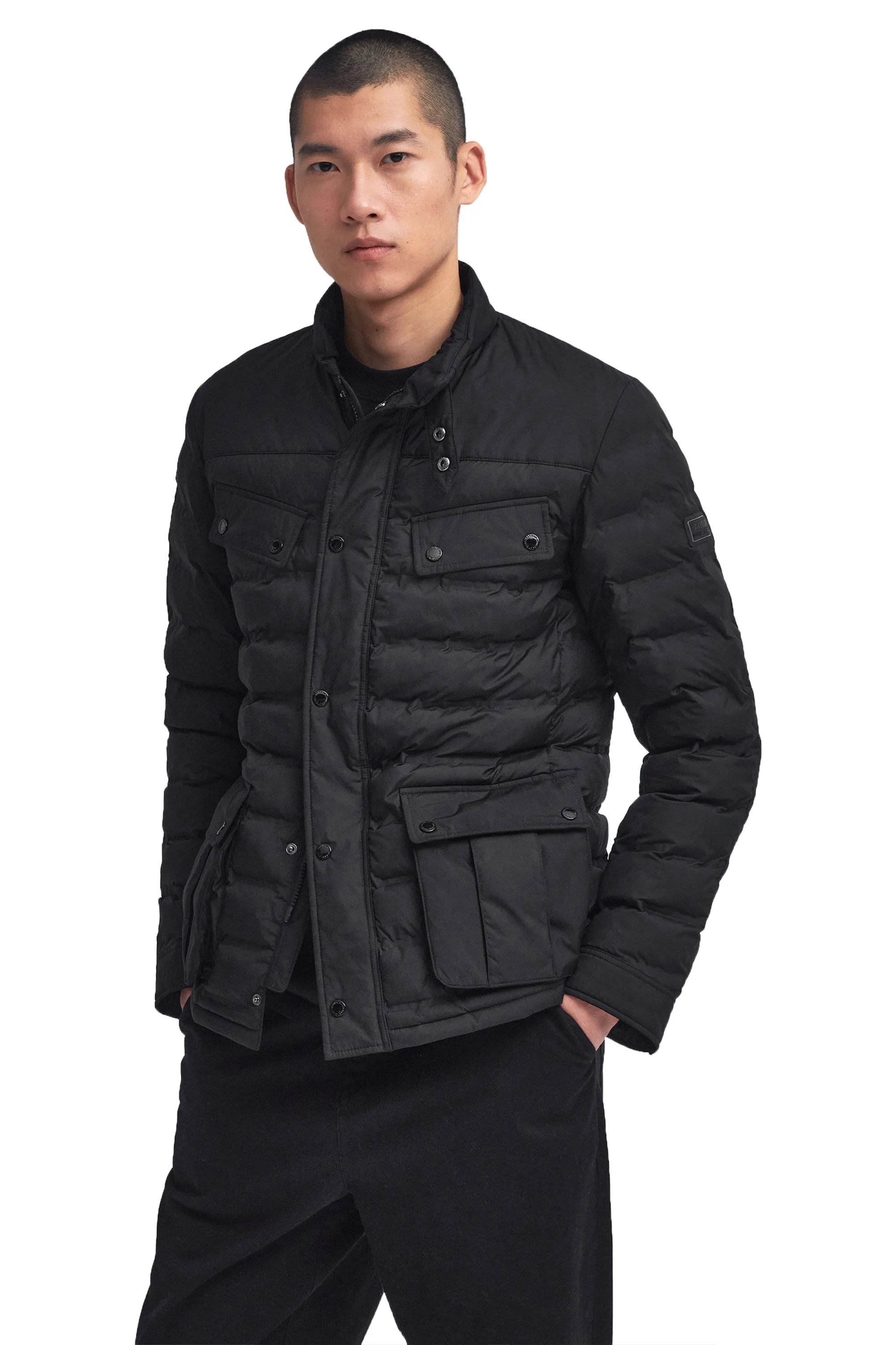 Barbour International Welded Ariel Puffer Jacket Black