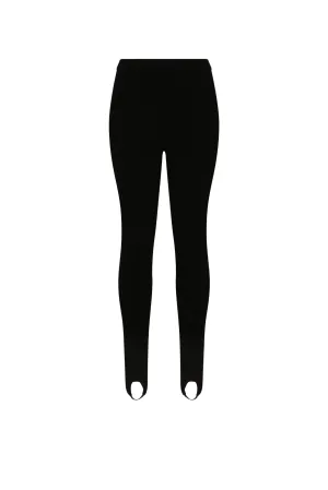 Base Layer Black Ribbed Stirrups