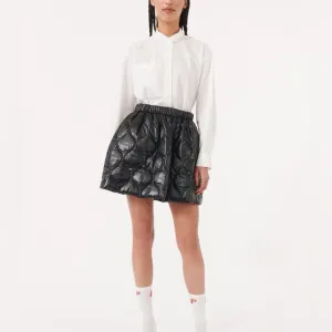 Baum Und Pferdgarten Black Quilted Puffer A-Line Mini Skirt Size XS 34