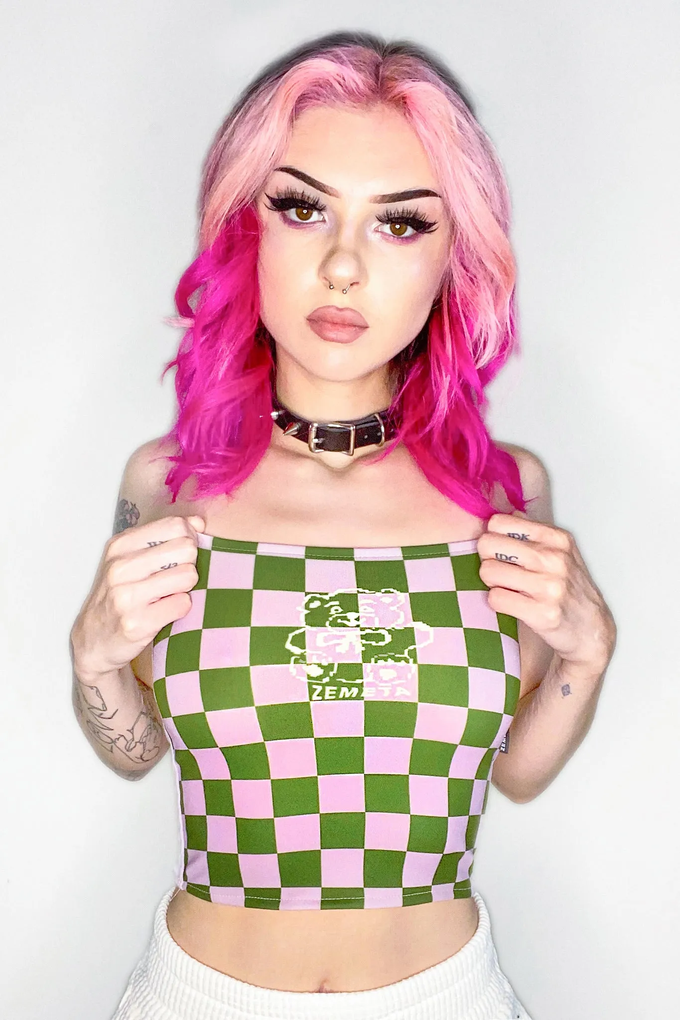 Bear-y Cute Checkered Tube