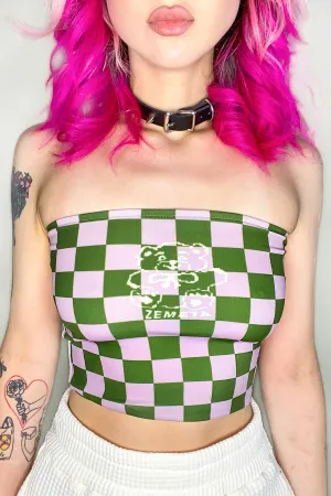 Bear-y Cute Checkered Tube