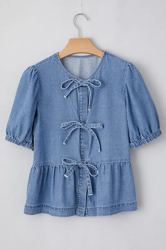 Beauty In The Details Denim Top