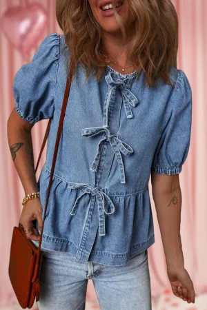 Beauty In The Details Denim Top