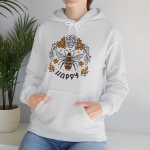 Bee Happy, Love Bees, Happy Hoodies, Heavy Blend™ Hooded Sweatshirt