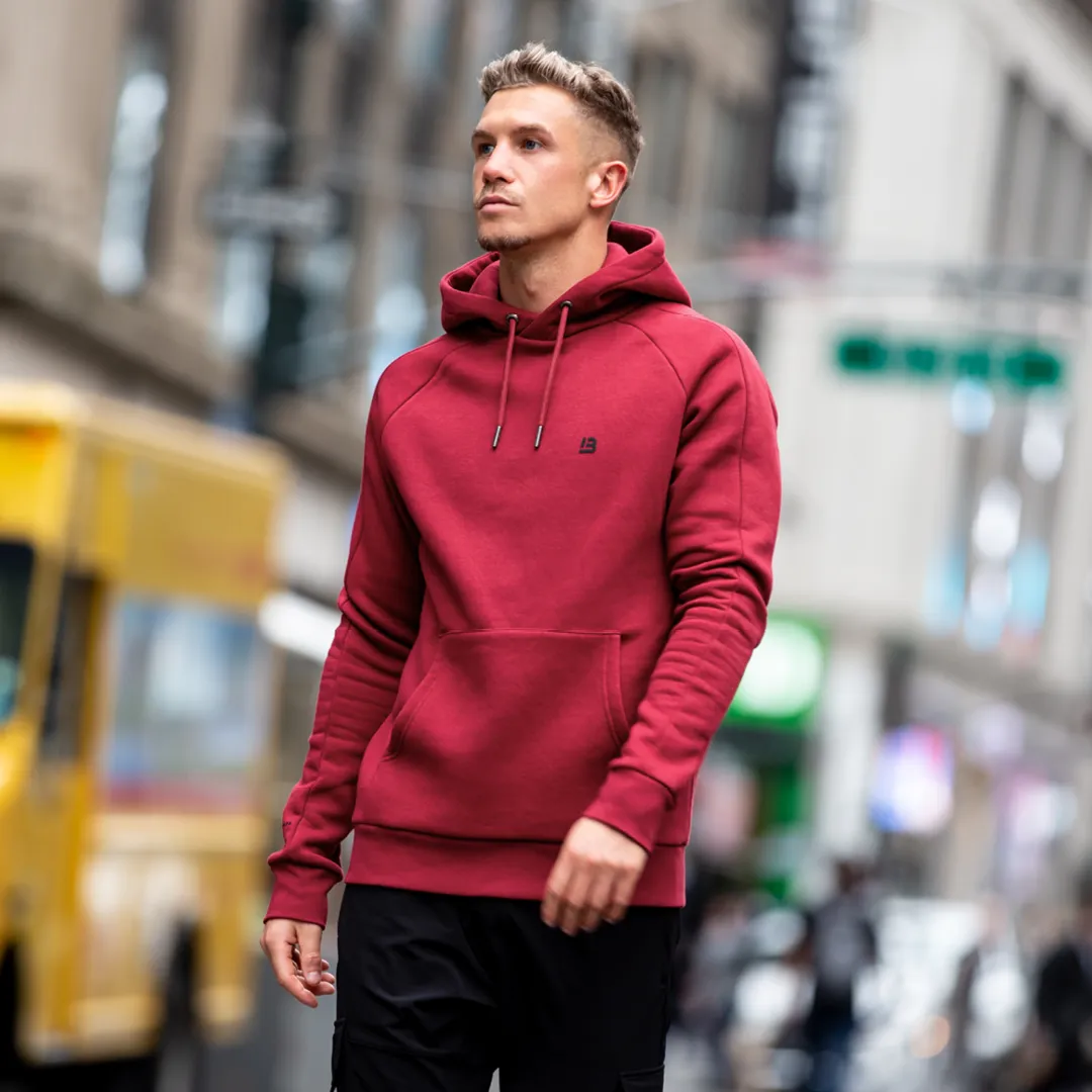 Bee Inspired Signature Raglan Hoodie Red
