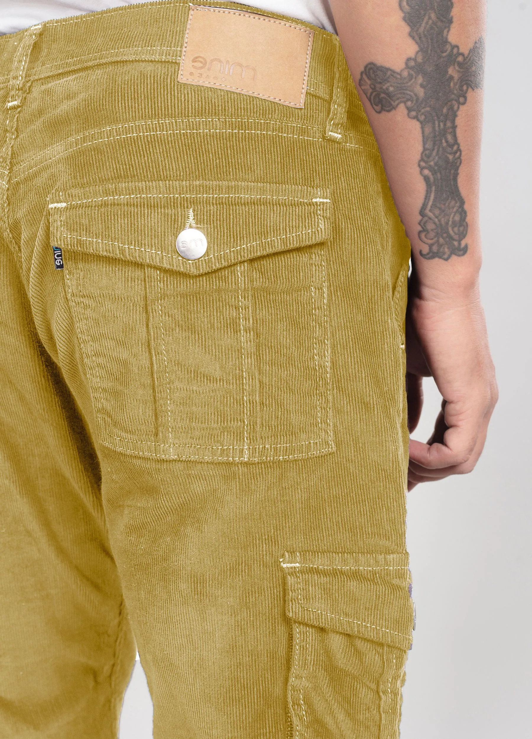 Beige Classic Cargo Corduroy
