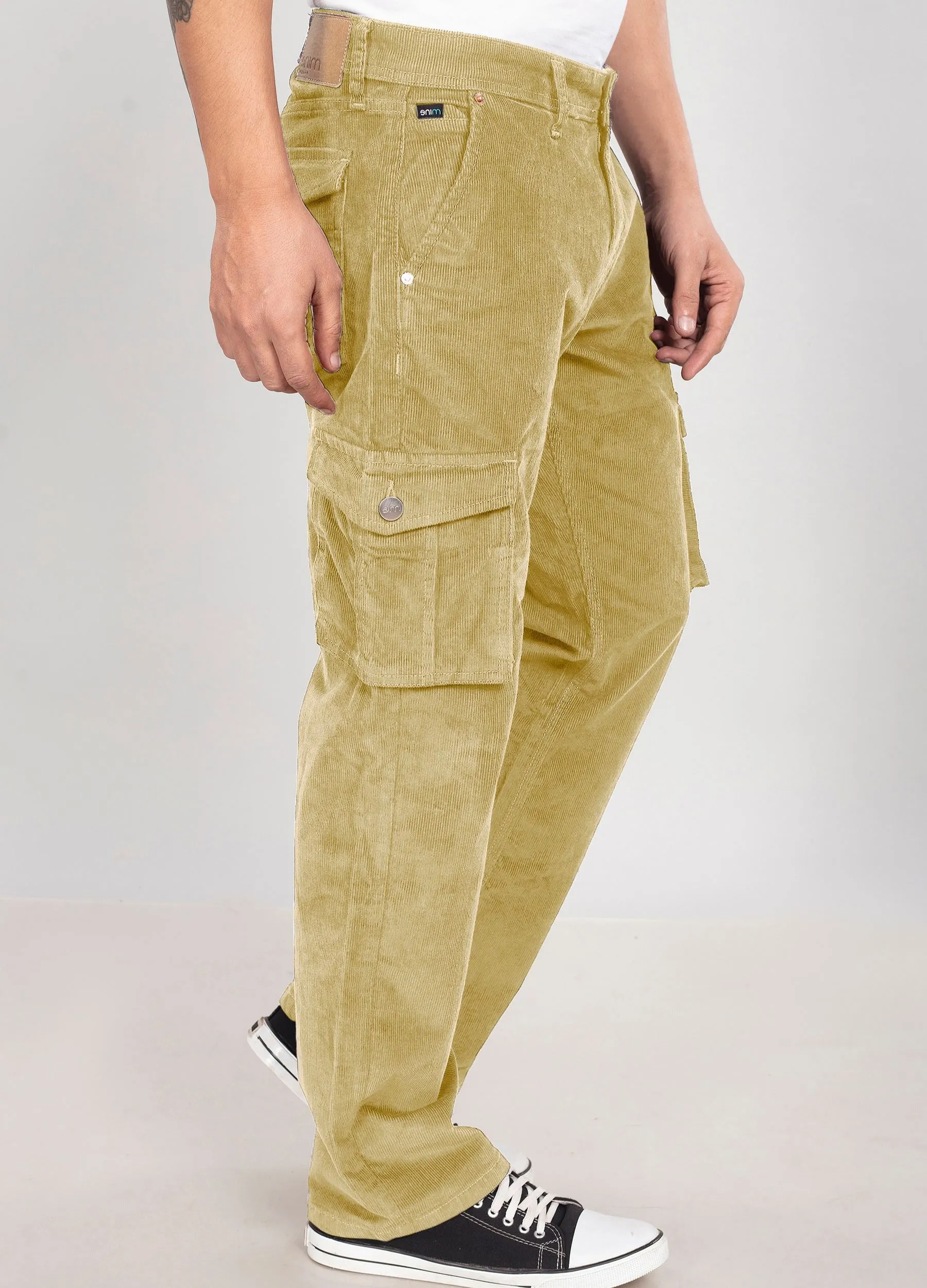 Beige Classic Cargo Corduroy
