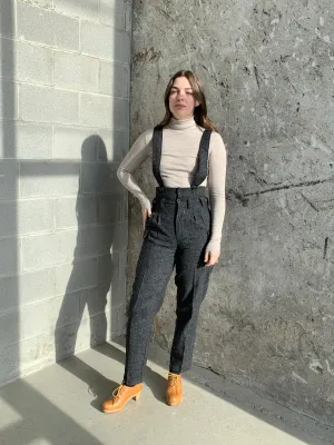Benetton wool suspender pants