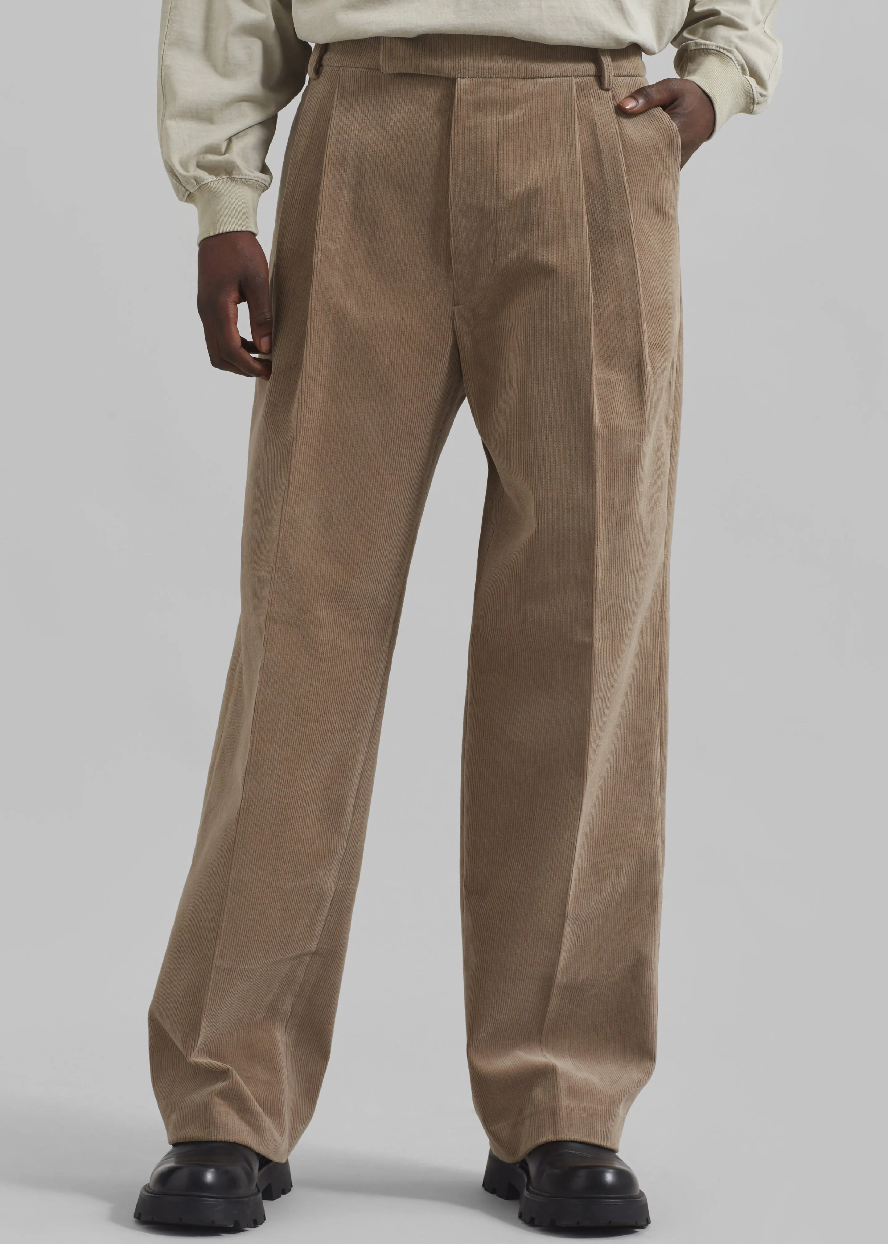 Beo Corduroy Suit Pants - Latte