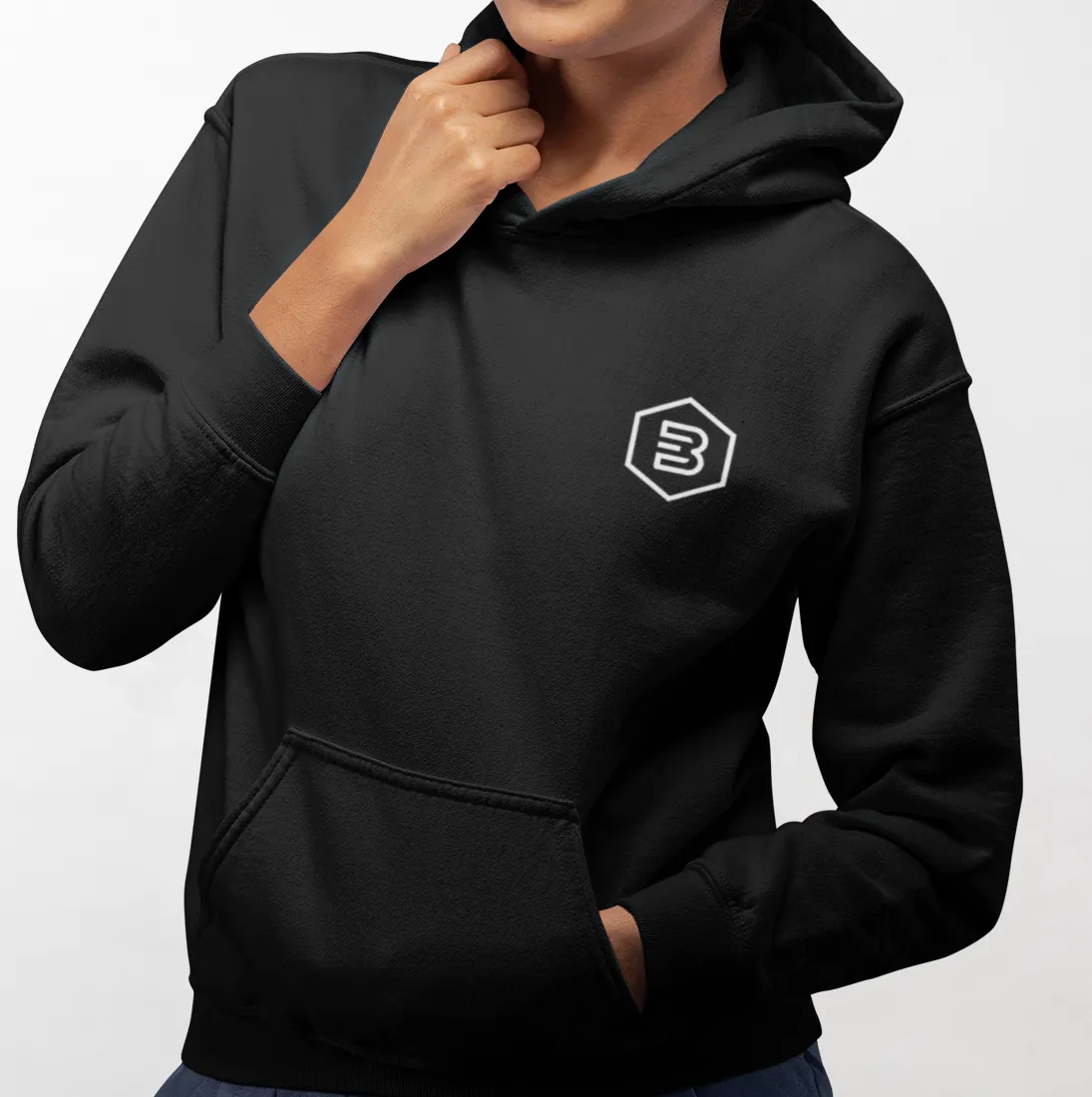 B.E.V.  Women's Black Hoodie