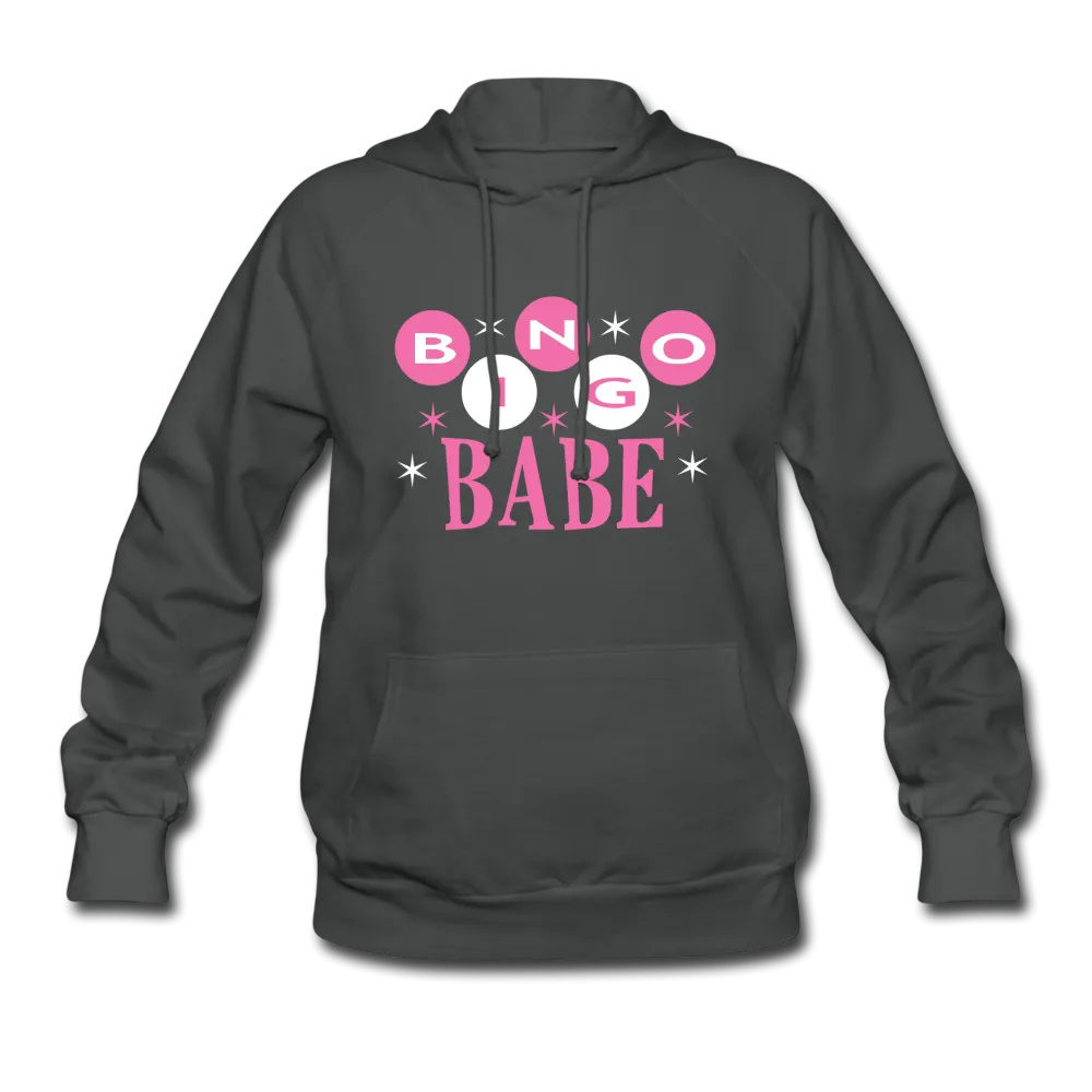 Bingo Babe Women's Hoodie In Dark Gray