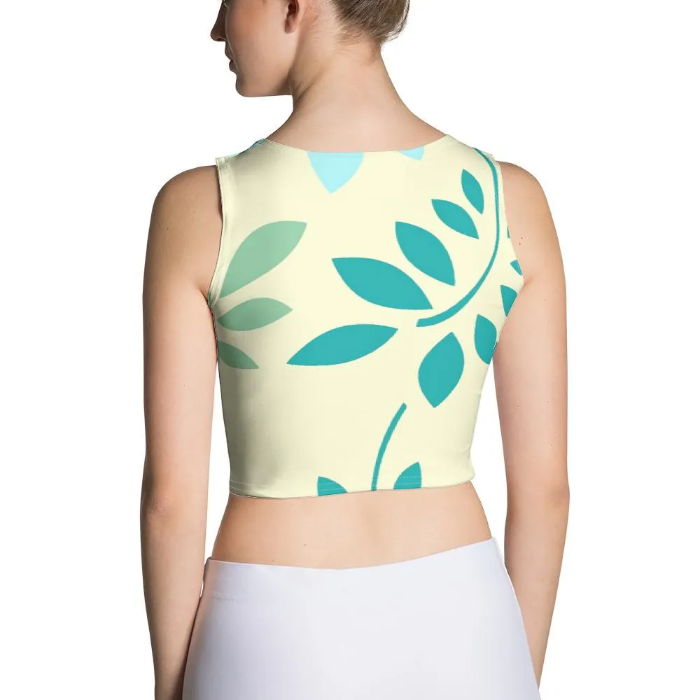 BirdGirls Leaf Medley Sublimation Cut & Sew Crop Top